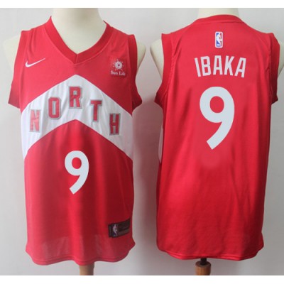 Nike Toronto Raptors #9 Serge Ibaka Red Youth NBA Swingman Earned Edition Jersey